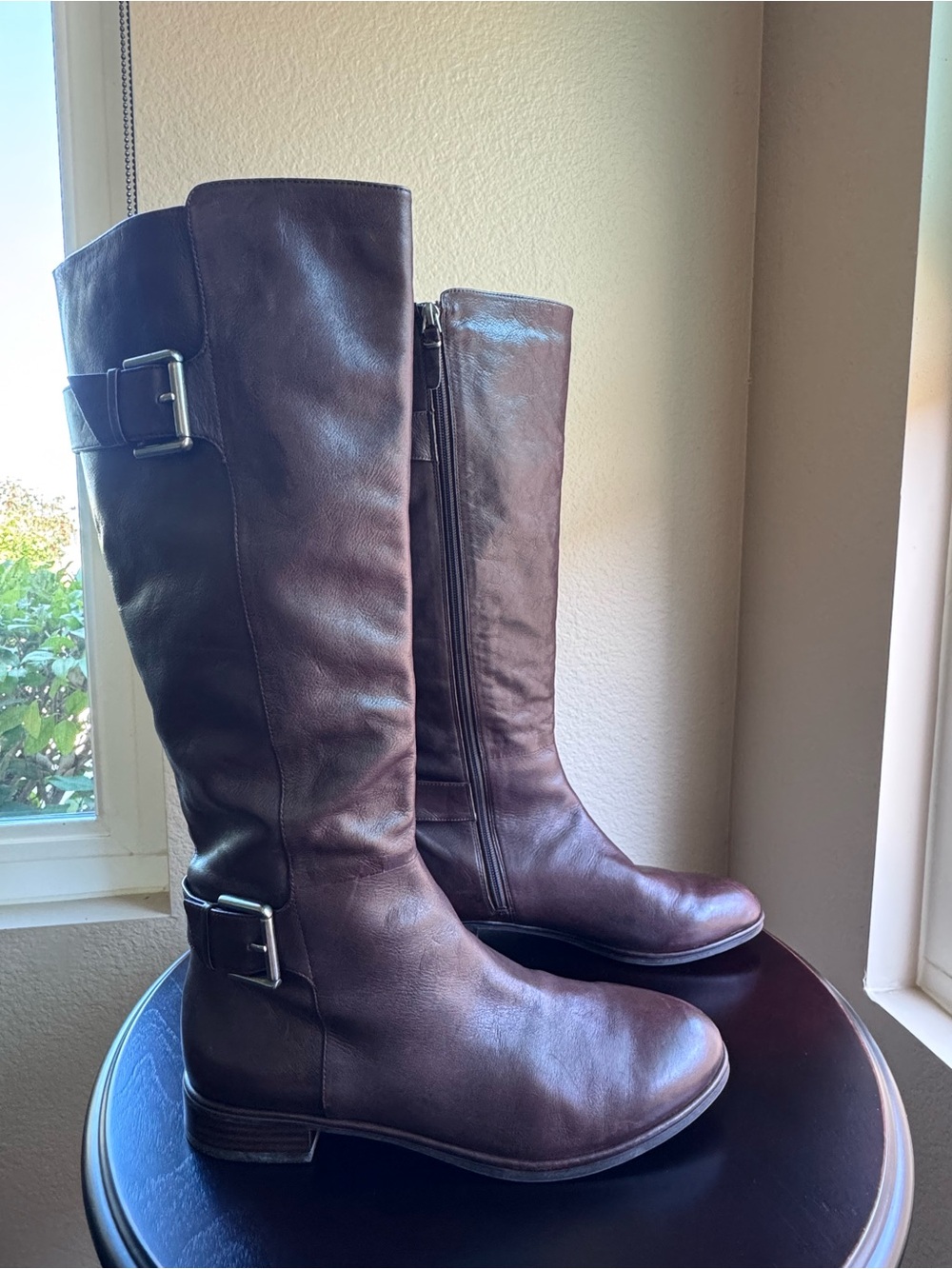 Women’s Via Spiga tall leather Riding Boots - Brown